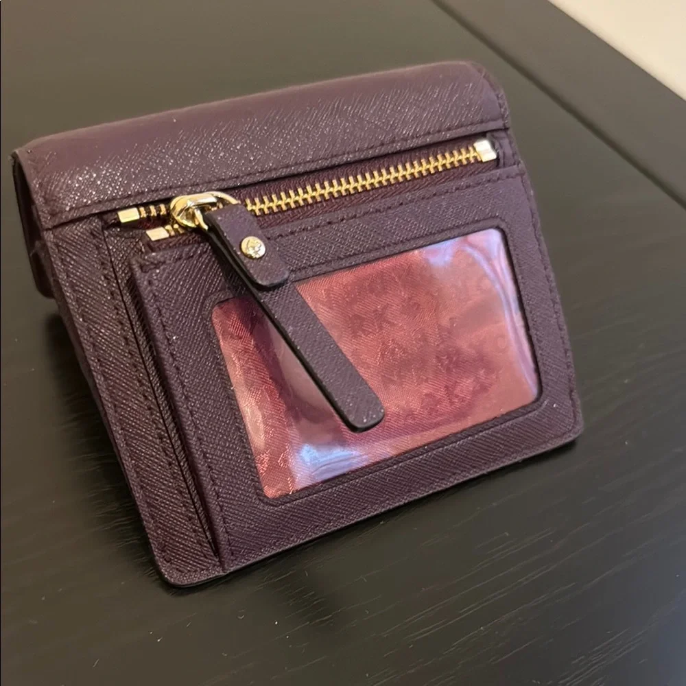 Kate Spade Purple Textured Leather Wallet - Picture 2 of 6